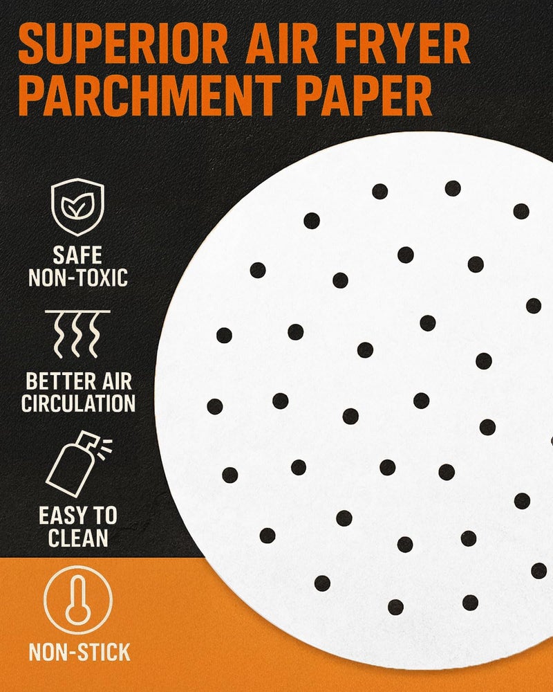 INFRAOVENS 7.5 inch Parchment Paper Rounds Compatible with Instant Pot RIO, Smart, Duo Nova, Duo Evo, Sheets for Baking, For Pressure Cooker, Air Fryers, Springform Pans, Non-Stick Small Pre-Cut Paper Liners - Image 5